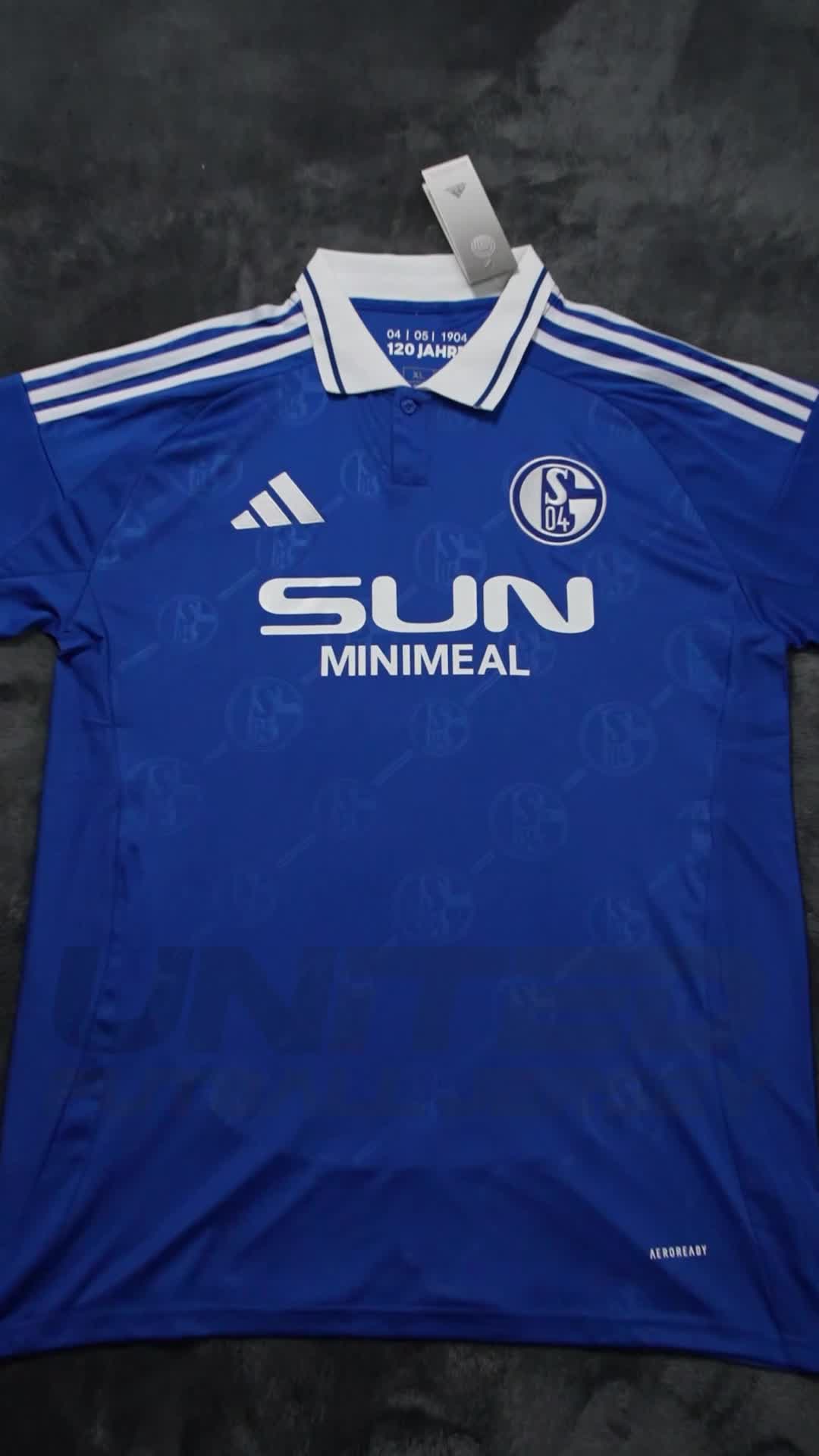 Unitedfootballkit.com | Schalke 04 24-25 Home Stadium Jersey - Fans Version -Customize Name, Number and Patch | Worldwide Shipping