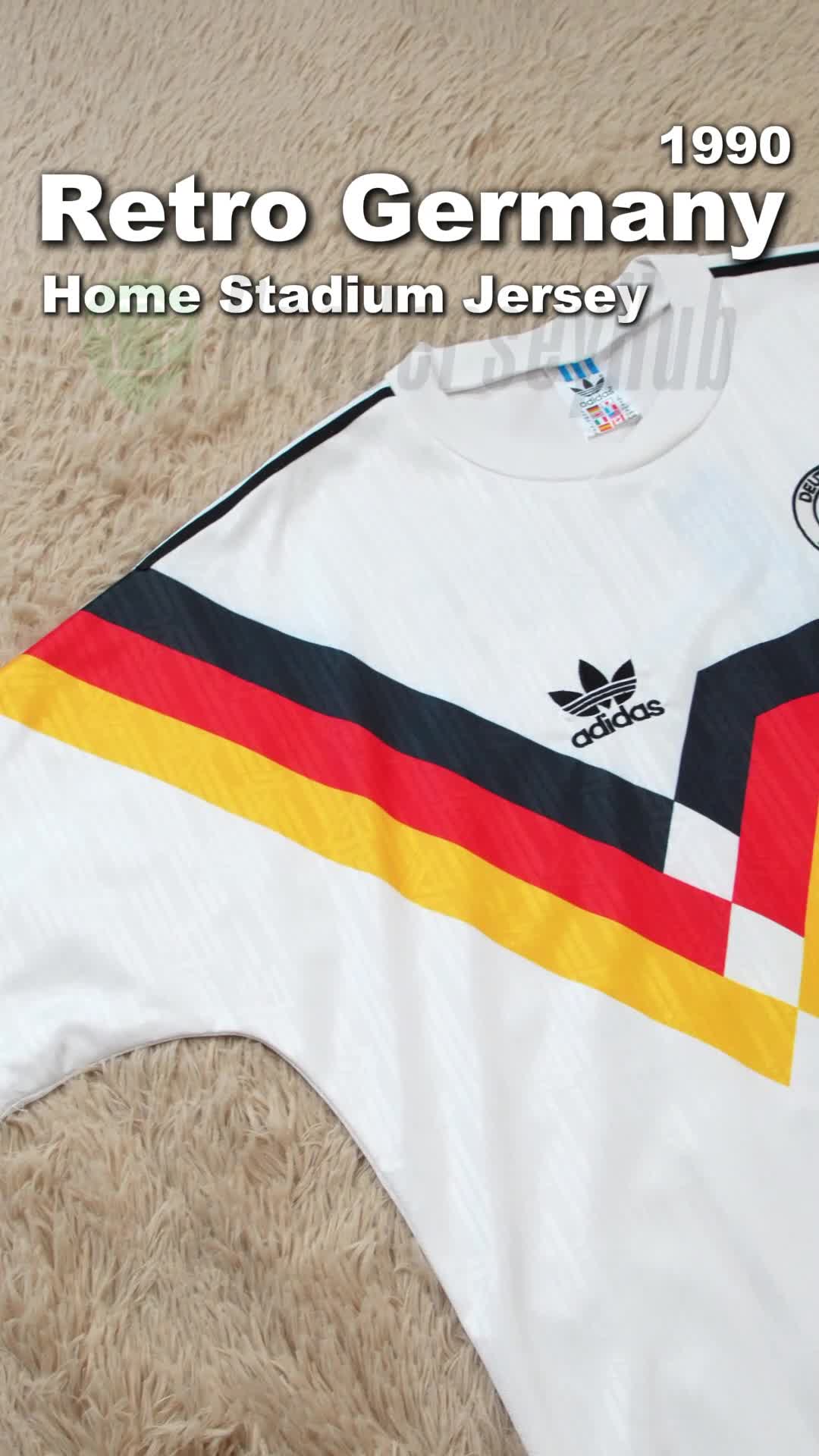 SIUjerseys-Retro Germany 1990 Home Stadium Jersey
